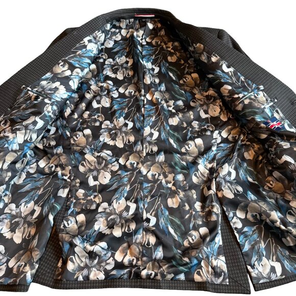 Soul of London Houndstooth Button-Down Blazer Jacket Sport Coat Size 42R Men's - Picture 10 of 13